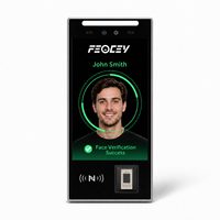 FCV4907 Machine de pointage d'heures à reconnaissance faciale et empreintes digitales avec vision nocturne, plateforme open source JS, contrôle d'accès Linux, disponible sur Github