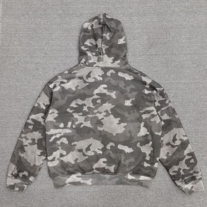 Sudadera con Capucha de Invierno Vintage Ecológica de Doble Capa Reversible Personalizada, Estilo Holgado y Corto, de Doble Cara para Hombre - Product Image 2