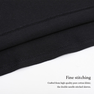 T-shirt pour homme 100% en coton biologique tricoté et respirant avec logo personnalisé imprimé motif solide - Product Image 3