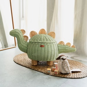 Panier de rangement en rotin naturel en forme de dinosaure, fait main, moderne, multifonctionnel, écologique, Artex Green Earth, fabriqué à Hanoï - Product Image 3