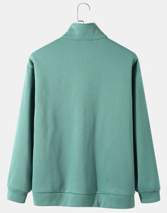 เสื้อกันหนาวมีฮู้ดสำหรับผู้ชายผู้หญิงเสื้อกันหนาวมีฮู้ดสำหรับปีนเขาแบบมีซิปครึ่งฤดูหนาว - Product Image 2