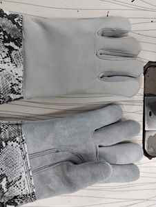 ถุงมือเซฟตี้ ถุงมือทำงาน ถุงมือหนังวัวกันบาด - Product Image 2