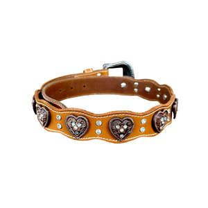 เข็มขัดหนังแท้สไตล์วินเทจคลาสสิค หัวทองเหลืองรูปหัวใจ ขนาด 40 มม. ปรับแต่งได้ - Product Image 4