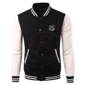 Veste de baseball personnalisée OEM pour homme, en toile, col montant, décontractée, pour l'hiver - Product Image 1