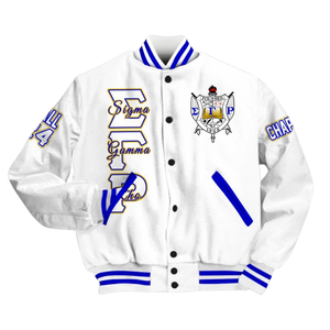 Sigma Gamma Rho 1922 Royal Varsity Jacket SGRho Greek Life Letterman Poodle Heritage Premium Pride Coat - Product Image 4