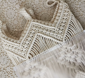 Coustmized Macrame Door <b>Curtain</b> | Large Wedding Backdrop Wall Hanging Tapestry - Product Image 2