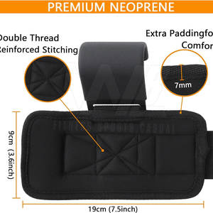 Crochets d'haltérophilie de forme physique avec le soutien de taux de gros du néoprène pour des crochets d'haltérophilie d'entraînement de gymnase - Product Image 2