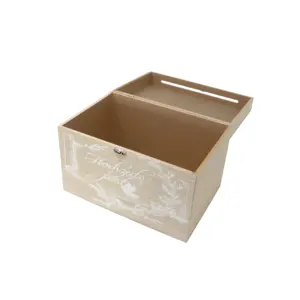 Boîte en bois pour numéros de table et cartes de placement post-cérémonie de mariage - Product Image 3