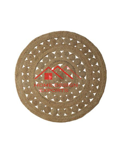 Rectangle Rug From India Fabulous Oval Jute Rug Carpets & Rugs on Cheap Price Hot Selling Jute Color Printed Braided - Product Image 3