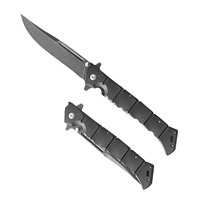 Couteau de chasse pliable en acier 3Cr13, couteau de poche EDC pour le camping en plein air avec manche en nylon et fibre de verre