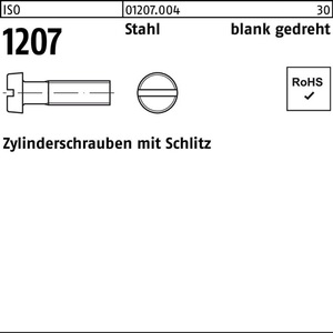 <b>Socket</b> Head Cap Screw ISO 1207 M1.6 X <b>8mm</b> Bright Steel Turned 100 Pieces - Product Image 1
