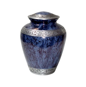 Urne finie en pierre brune urnes de crémation en aluminium et urnes funéraires souvenir cendres commémoratives fournisseurs Inde - Product Image 6