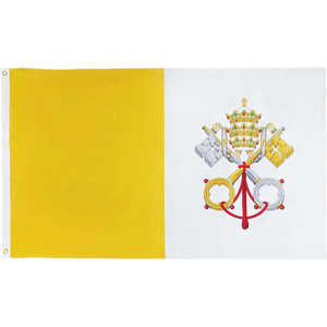 Bandera del Vaticano de 4x6 pies, doble cara, para exteriores, bandera católica personalizada con 2 ojales de latón y 4 filas de costuras inferiores - Product Image 6