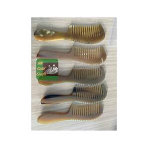 Peigne en corne durable fait à la main Vietnam élégant outil de coiffure sans frisottis accessoire de cheveux de luxe écologique pour les cheveux longs - Product Image 6
