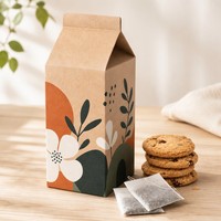 Boîte d'emballage en papier kraft avec logo personnalisé pour cadeaux alimentaires, vente au détail et expédition