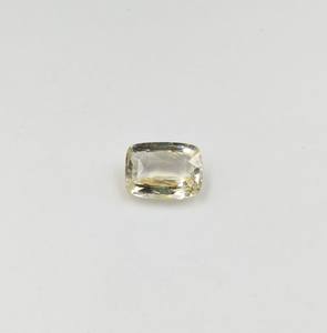 Pierre précieuse saphir jaune clair fantaisie de haute qualité, cultivée en laboratoire, 100 % synthétique, non chauffée, facettée, diamants en vrac, coupe coussin 8 x 11 mm - Product Image 1