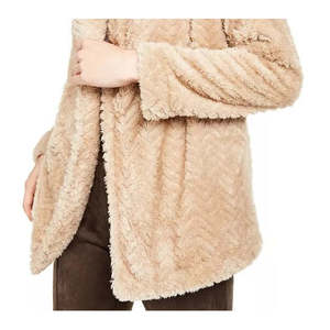 Cardigan da Donna Calvin Klein Beige Extra Large con Cuciture a Chevron - Product Image 3