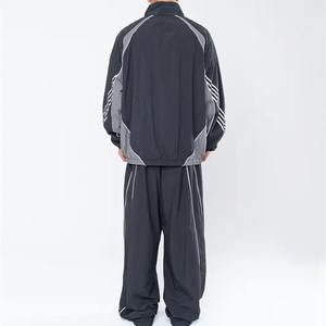 ชุดกันลมน้ำหนักเบาสำหรับผู้ชายชุดวอร์มสองชิ้นมีซิปเต็มตัวแจ็คเก็ตดีไซน์ตามสั่งพร้อมกางเกงวิ่งออกกำลังกาย - Product Image 5