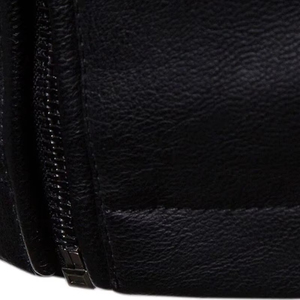 Vente chaude Nouvelle Mode Hommes High Street Style Coupe-Vent Toile Veste En Cuir Vêtements Pour Hommes - Product Image 5