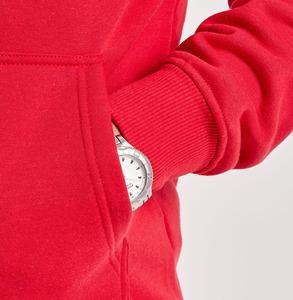 Sweat à capuche unisexe surdimensionné en coton 100% poids lourd, streetwear, personnalisable, fermeture éclair intégrale/épaules tombantes, molleton premium, faible MOQ - Product Image 3