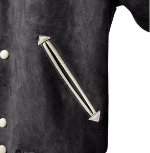 แจ็คเก็ตหนังแคนวาสแขนยาวทันสมัยสำหรับผู้ชาย สไตล์ลำลอง ศิลปะ ฤดูใบไม้ร่วง ฤดูหนาว สินค้ามาใหม่ กันน้ำ เป็นมิตรกับสิ่งแวดล้อม - Product Image 5