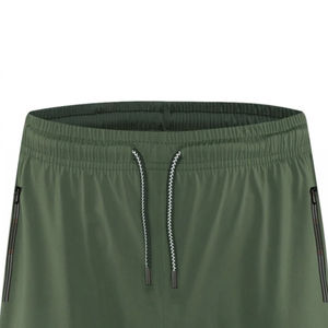 Pantalones Cortos Deportivos para Hombre, Ligeros, de Malla Sólida, Poliéster/Algodón, Cintura Media, Secado Rápido, Tejido de Punto, para Fitness, Gimnasio y Uso Diario - Product Image 2