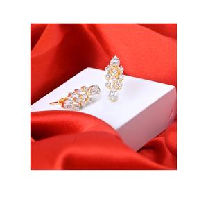 ต่างหูผู้หญิงสไตล์คลาสสิกสุดหรูวัสดุชุบโรเดียมและเป็นมิตรกับสิ่งแวดล้อมสำหรับงานแต่งงานงานหมั้นหรือของขวัญ-การเสนอ - Product Image 1