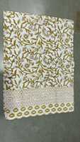 Nappe rectangulaire en coton imprimé floral indien fait main pour la restauration fine – Vente en gros