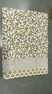 Mantel de Algodón con Estampado Floral Hecho a Mano en India, Rectangular, para Decoración de Comedor, Suministro al por Mayor - Product Image 2