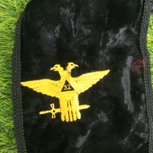 Ceinture de 32e degré Écossais Rite Noir Sash Maçonnique Regalia Sash - Product Image 4