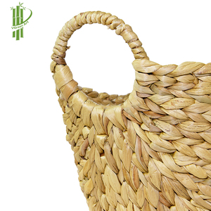 Handwoven Seagrass Multipurpose Storage <b>Basket</b> | Natural Water Hyacinth Organizer | Eco-Friendly Home Storage - Product Image 4