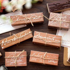 Customizable Wooden <strong>Stamps</strong> with Carved Logo Personalized Book Rubber <strong>Stamp</strong> for <strong>Sealing</strong> Envelope Thank You Ink <strong>Stamp</strong>