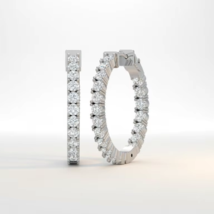 Los Pendientes de Aro de Diamantes Perfectos para Novias - Product Image 1