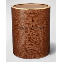 Poubelle décorative en rotin de grande taille faite à la main pour la maison et la cuisine Poubelle de nettoyage domestique de conception tendance pour les ordures