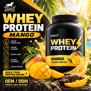 Concentrado de Proteína de Suero de Leche Elma Food 1KG Sin Azúcar Añadido 50 Porciones Fórmula de Crecimiento Muscular con BCAA Proteína en Polvo Sin GMO - Product Image 1