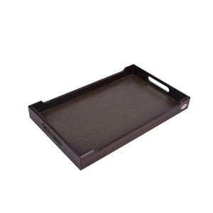 Plateau de haute qualité fait à la main marron naturel pour hôtel Restaurants cuisine forme carrée - Product Image 6