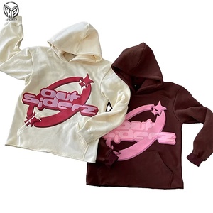 เสื้อฮู้ดฮิปฮอปแขนยาวมีฮู้ดเสื้อสเวตเชิ้ตแฟชั่นพิมพ์ลายการ์ตูนเสื้อสวมหัวตะวันตกออกแบบได้ตามต้องการ - Product Image 1