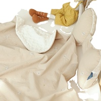 Couverture d'emmaillotage pour bébé et tout-petit, confortable, 100% coton biologique, fabriquée en Corée, toutes saisons, 80 fils, style européen-américain