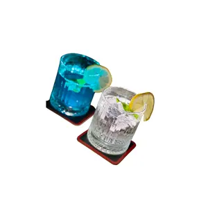 Dẫn ánh sáng Coaster với cảm biến trọng lực-Bên thanh hoặc tùy chỉnh với Coaster logo của bạn cho cốc chất lượng cao