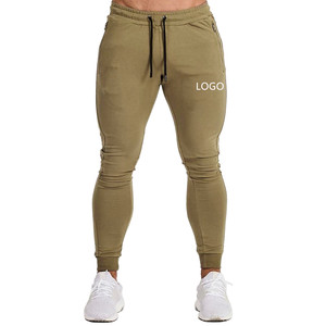 กางเกงจ็อกเกอร์เอวสูงของผู้ชายแบบลำลองผ้าคอตตอนพิมพ์ลายดีไซน์โลโก้ของคุณเอง - Product Image 1