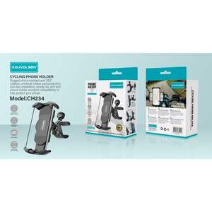 Support de téléphone portable rotatif en ABS pour guidon de vélo/moto - Product Image 1