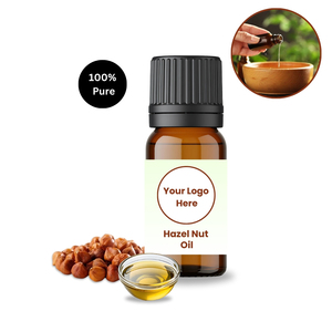 Huile de noisette 100% pure pressée à froid certifiée GMP (Corylus Avellana) Huile de support de qualité cosmétique pour les soins de la peau et des cheveux - Product Image 6