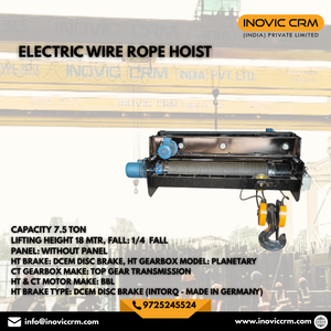 รอกโซ่ไฟฟ้าใหม่ 7.5 ตัน ยกได้ 18 เมตร |   ชุดเกียร์ดาวเคราะห์ |   ดิสก์เบรก DCEM |   มอเตอร์บีบีแอล |   รอกยกของอุตสาหกรรมแบบ EOT Crane | - Product Image 5