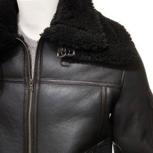 แจ็กเก็ตหนังสำหรับฤดูหนาวของผู้ชายคอเสื้อแบบมีสไตล์การออกแบบแนวสตรีทกันน้ำระบายอากาศได้ดี - Product Image 5