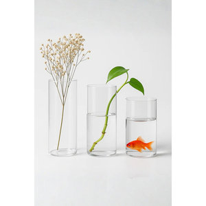 Eco-Friendly Cylinder Jar <b>Lanterns</b> High Quality Modern <b>Glass</b> <b>Candle</b> Holder Set for Christmas and Home Decor - Product Image 4
