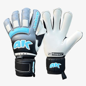 Guantes de portero de cuero Premium personalizables ajuste personalizado venta al por mayor fútbol látex agarre - Product Image 5
