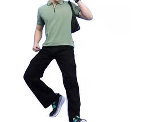 Camiseta Polo Informal de Último Diseño, Transpirable, 100% Algodón, para Hombre, Camiseta Polo de Manga Corta con Cierre Personalizado a la Venta - Product Image 5