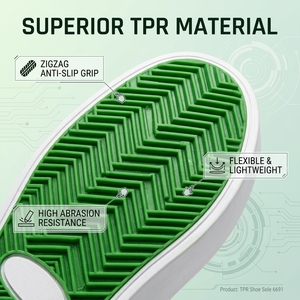 Semelles haute performance résistantes à l'abrasion pour chaussures de skate pour enfants, semelles extérieures décontractées texturées et élégantes, vente en gros, <span class=keywords><strong>semelle</strong></span> TPR d'usine - Product Image 3