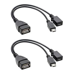<span class=keywords><strong>Cable</strong></span> <span class=keywords><strong>OTG</strong></span> Micro USB con Puerto de Entrada de Energía Adicional, Adaptador <span class=keywords><strong>OTG</strong></span> Micro a USB Hembra para Teléfono y Tableta - Product Image 1