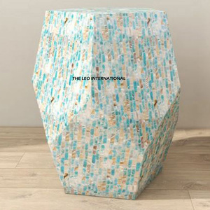 Muebles para el hogar, mesa auxiliar moderna para sala de estar, accesorios multiusos para muebles de Material nácar - Product Image 4